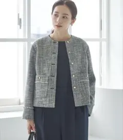新品未使用タグつき　urban research ノーカラーツイードジャケット
