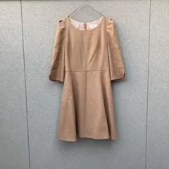 3067【ルビーリベット】38♡フレアワンピース 七分袖 ひざ下 日本製のサムネイル