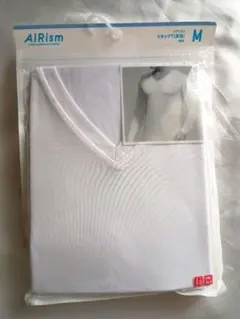 【ユニクロ】メンズ　エアリズム　長袖インナー　Мサイズ　ホワイト　下着