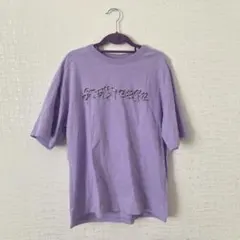 H&M ロゴTシャツ　パープル