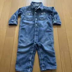 デニムロンパース つなぎ　80〜90