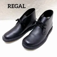 REGAL レザー チャッカブーツ ブラック 24½ クレープソールのサムネイル