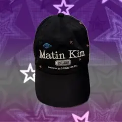 Matin Kim キャップ ブラック ロゴ 迷彩柄 unisex 韓国限定 - メルカリ