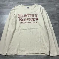 美品 Studio D'artisan ダルチザン 長袖Tシャツ ロンT ロゴ