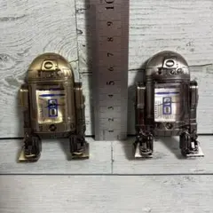 【動作確認済】 スターウォーズ R2-D2型 ダイキャストクロック ２個セット