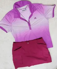 ゴルフウェア adidasポロシャツ スカート Lサイズ
