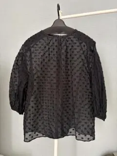 美品】gypsohilaジプソフィア クリスタルブラウス ブラック 38サイズ