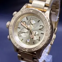 No.644 NIXON THE 51-30 CHRONO ゴールド 美品！！ - メルカリ
