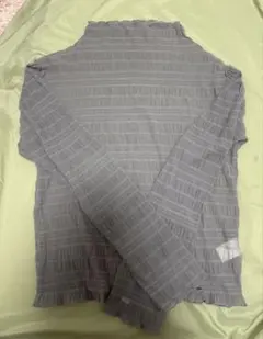 spray premium シアーシャーリングブラウス グレー M インナー