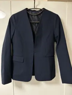 GU ノーカラージャケット　入学式　卒業式　セレモニー　ネイビー