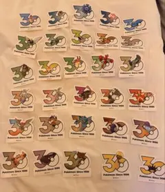 ポケモン 30周年 ステッカー 28枚セット 韓国限定 まとめ売り バラ売り