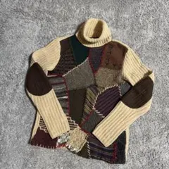 【希少】Dolce&Gabbana クレイジーパターンニット　アンゴラ　シルクのサムネイル