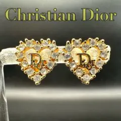 極美品✨ Dior ピアス CD ロゴ ラインストーン 希少 刻印 2103 - メルカリ