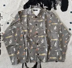 希少 90s Michigan rag cat cardigan 猫 総柄 L - メルカリ