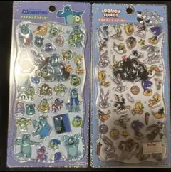 プチドロップステッカー ルーニーテューンズ 　 モンスターズインク セット