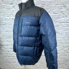 エディーバウアー　ダウンジャケット　ネイビー　サイズL　737