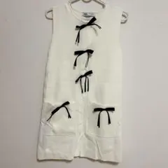 ZARAリボンコットンワンピース