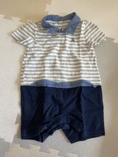 baby GAP ストライプロンパース 12-18ヶ月