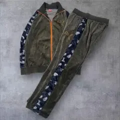 PUMA プーマ ベロアジャージ セットアップ 上下セット Lサイズ