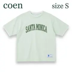 coen【S】サンタモニカ ロゴTシャツ フェイクレイヤード ミントのサムネイル