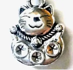 開運招き猫 ネックレス 幸運 可愛いプレゼント ステンレスチェーン 小ぶり