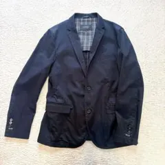 バーバリーブラックレーベル　テーラードジャケット　チェック　L コットン