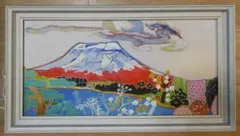 風景画 油絵 片岡球子 M10号 梅 額付き 手描き 肉筆 - メルカリ