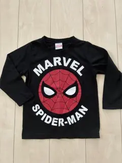 【未使用美品】MARVEL スパイダーマン ロンT ブラック 110cm