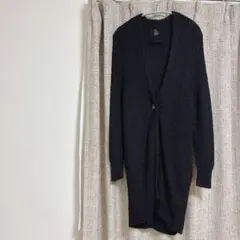 オズモーシス♡黒ニット ロングカーディガン ボタン
