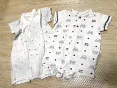 赤ちゃんの城　ロンパース・カバーオール2点セット 70cm