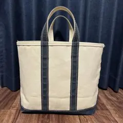 【80's2色ギザタグtm】LL Bean トートバッグ M ネイビー