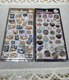 【正規品】ボンボンドロップシール 和柄　新作 柴犬ラーメン 2種セット