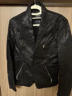 TORNADO MART ヘビ柄レザージャケット M