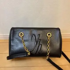 ブラックレザー ショルダーバッグのサムネイル