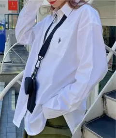 【U.S.POLO ASSN. × WEGO】ビックシルエットシャツ