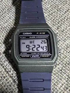 CASIO F-91W デジタル腕時計 カーキ