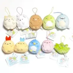 すみっコぐらし ばんざいゴムひも付きマスコット 10種セット