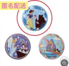 Disney Characters 刺繍缶バッジビスケット　白雪姫