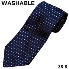 WASHABLE ウォッシャブル　ネクタイ　ドット　おしゃれ　可愛い