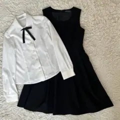 美品　ショパン　セットアップ　150cm ネイビー　中学面接　フォーマルスーツ