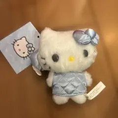 マスコットホルダー（ミニチュアキルト）サンリオ　ハローキティ　ブルー　青