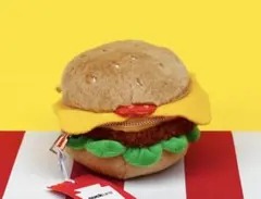 アフロ犬 ハンバーガー犬 ぬいぐるみキーチェーン コンビニエンスAFRO