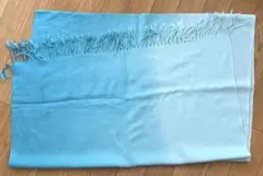 ストール　ブルーグリーングラデーション