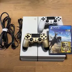 PS4 本体 ホワイト CUH-1200A コントローラー2個 ゲーム付き
