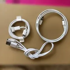 Lightningケーブル 3本セット ホワイト