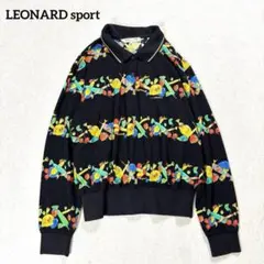 LEONARD SPORT ハイネック カットソー レオパード 豹柄 黒 M - メルカリ