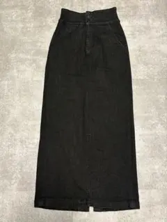 AZULby moussyブラックタイトスカート スリット入り