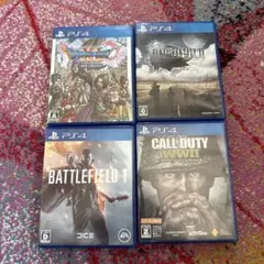 ps4 4本セット　ドラクエX FF XV バトルフィールド　COD