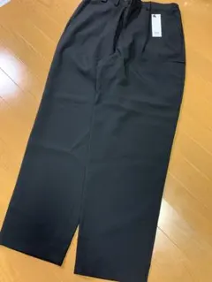 新品　GU ワイドテーパードパンツ　L ブラック　アンダーカバー