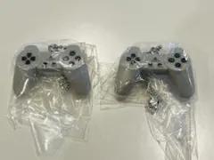 【2個セット】PlayStationミニチュアチャーム グレー×2